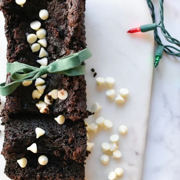 Gluten Free Chocolate Peppermint Zucchini Bread - Loaf Life